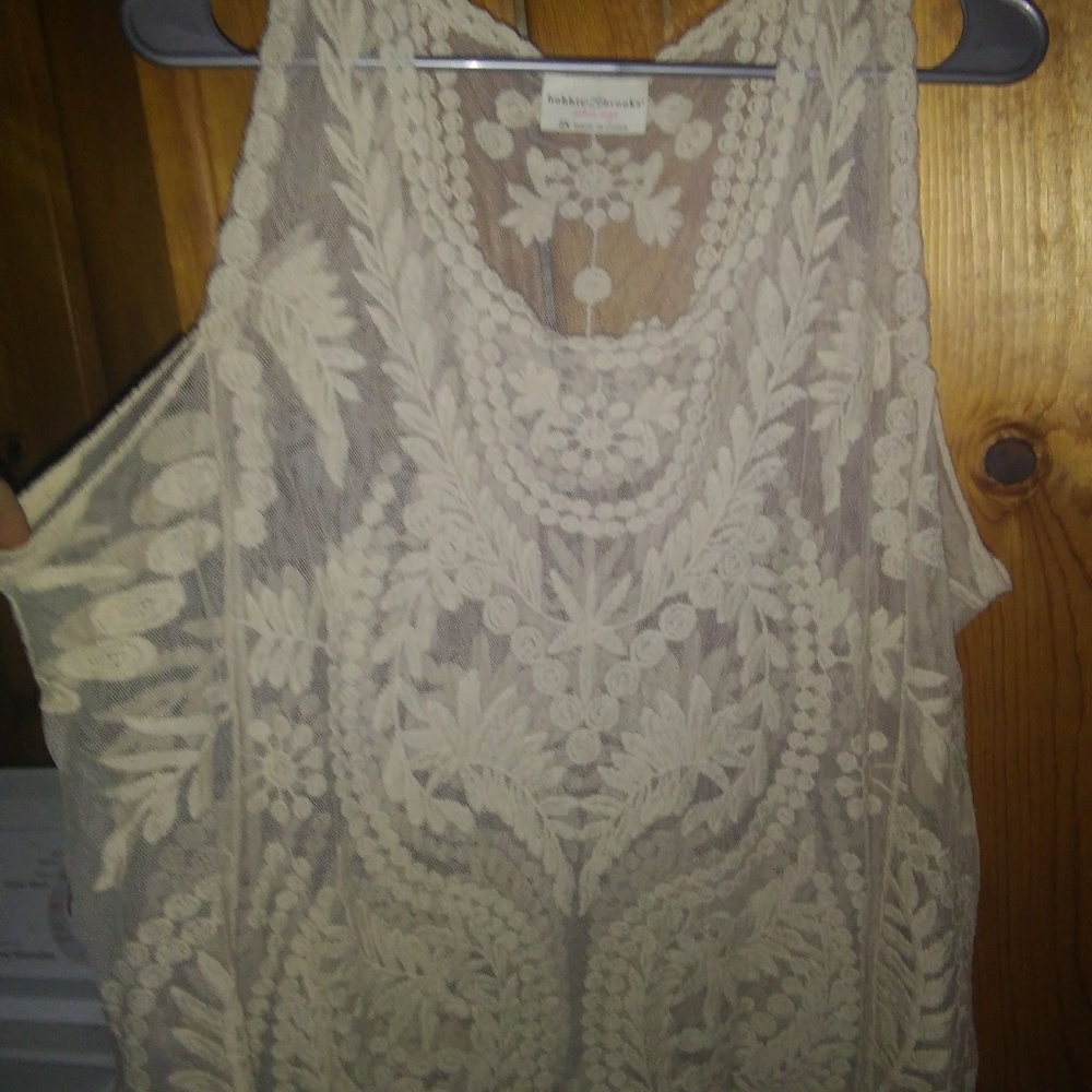 Dressy lace tank top